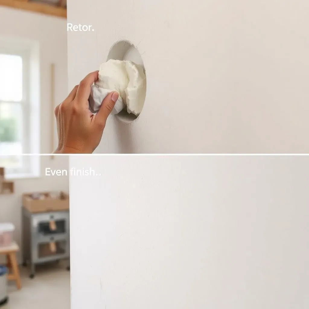 Comment réparer un trou facilement dans un mur de plâtre ?