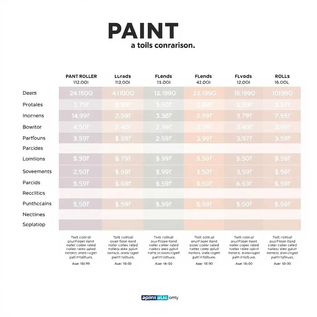 Comparatif des marques et prix des rouleaux de peinture