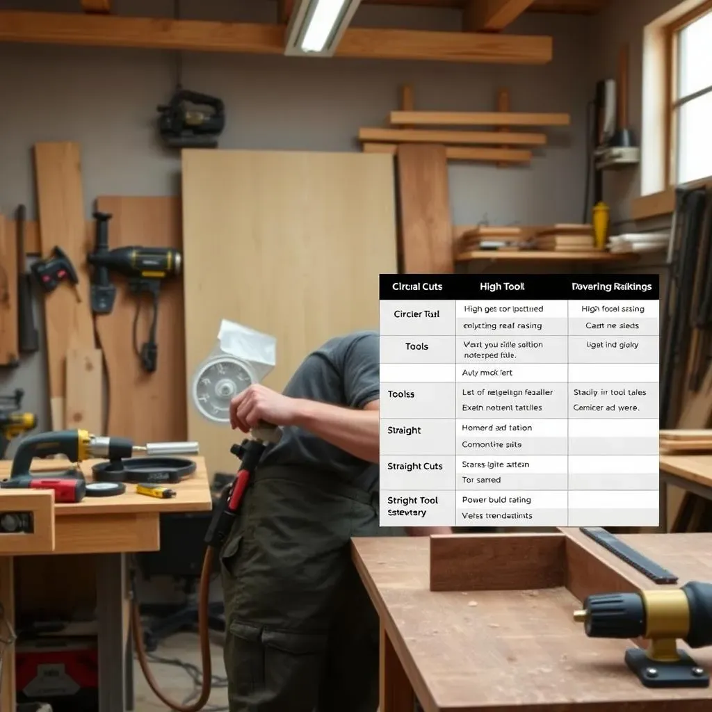 Comparatif des outils pour des coupes circulaires et rectilignes