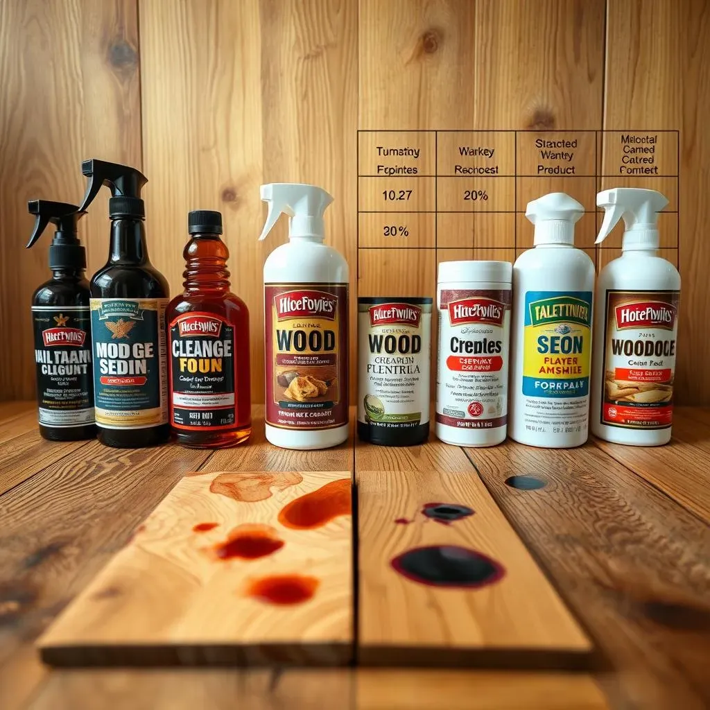 Comparatif ABSOLU des produits pour nettoyer les taches sur bois
