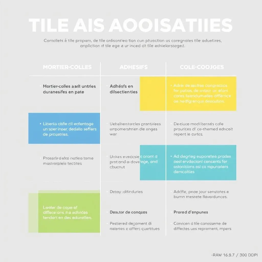 Comparatif des types de colles pour carrelage : avantages et inconvénients