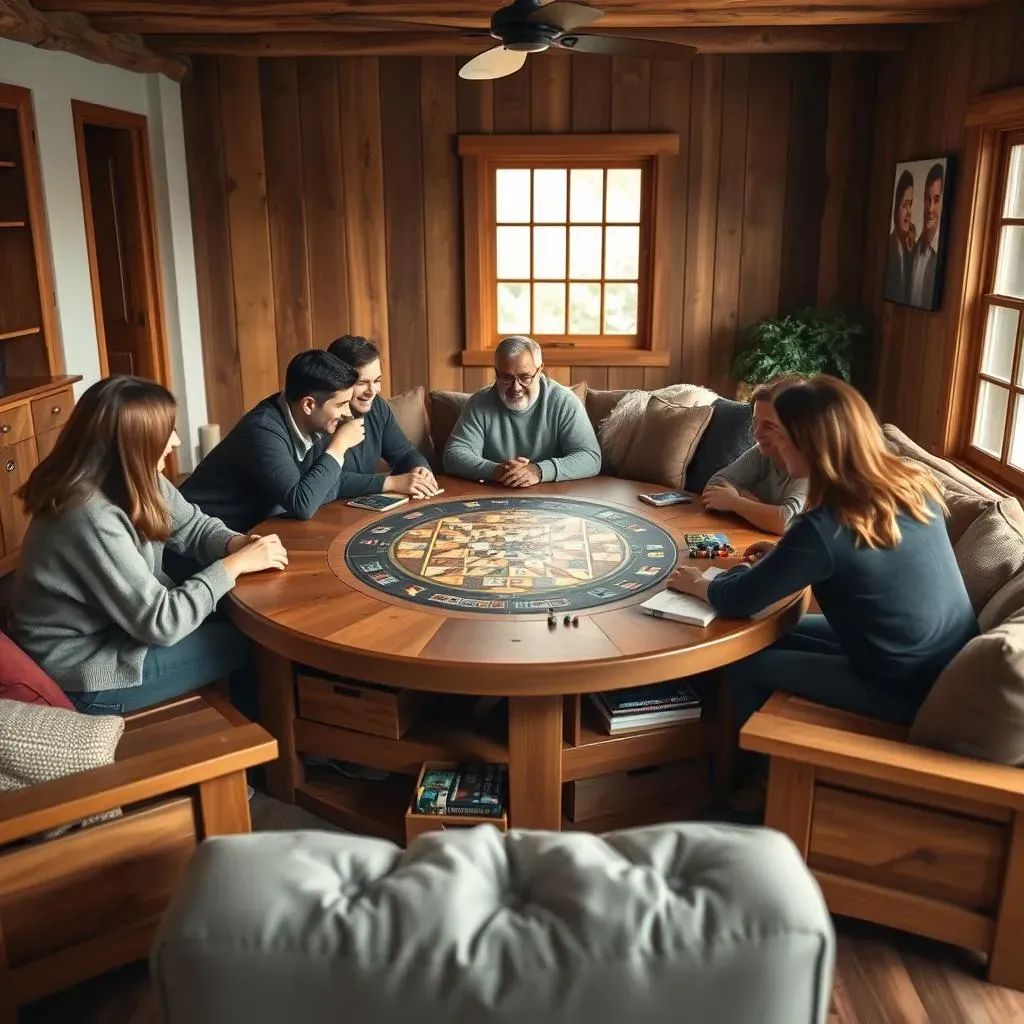 Conception et installation d'une table de jeu en bois