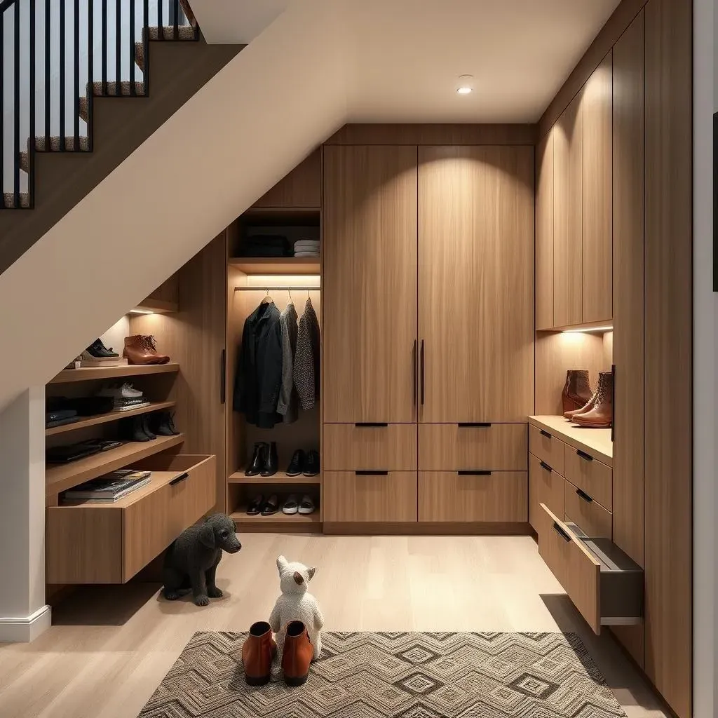 Des rangements sur mesure : la clé pour optimiser l'espace sous un escalier