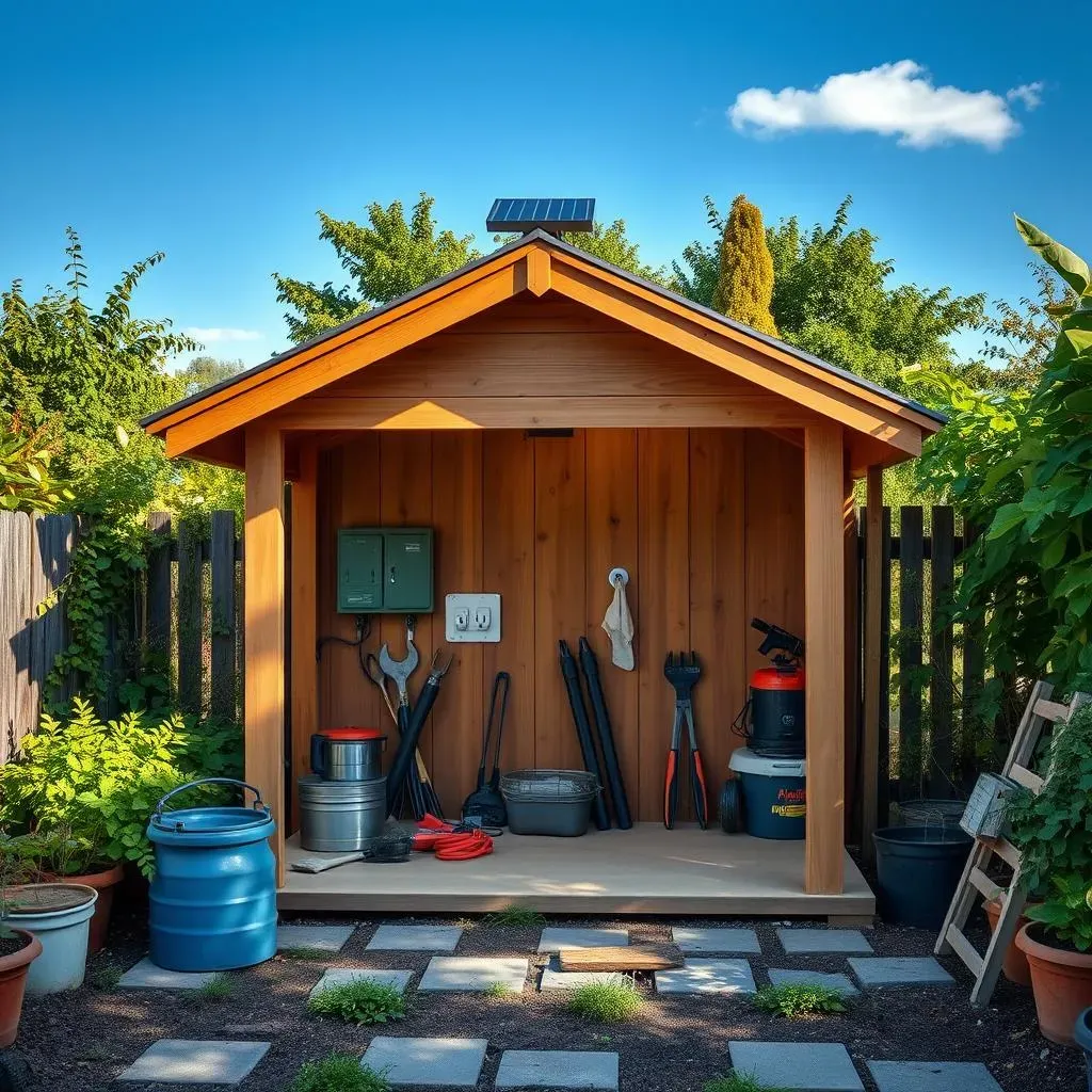 Différentes idées pour alimenter votre abri de jardin en électricité