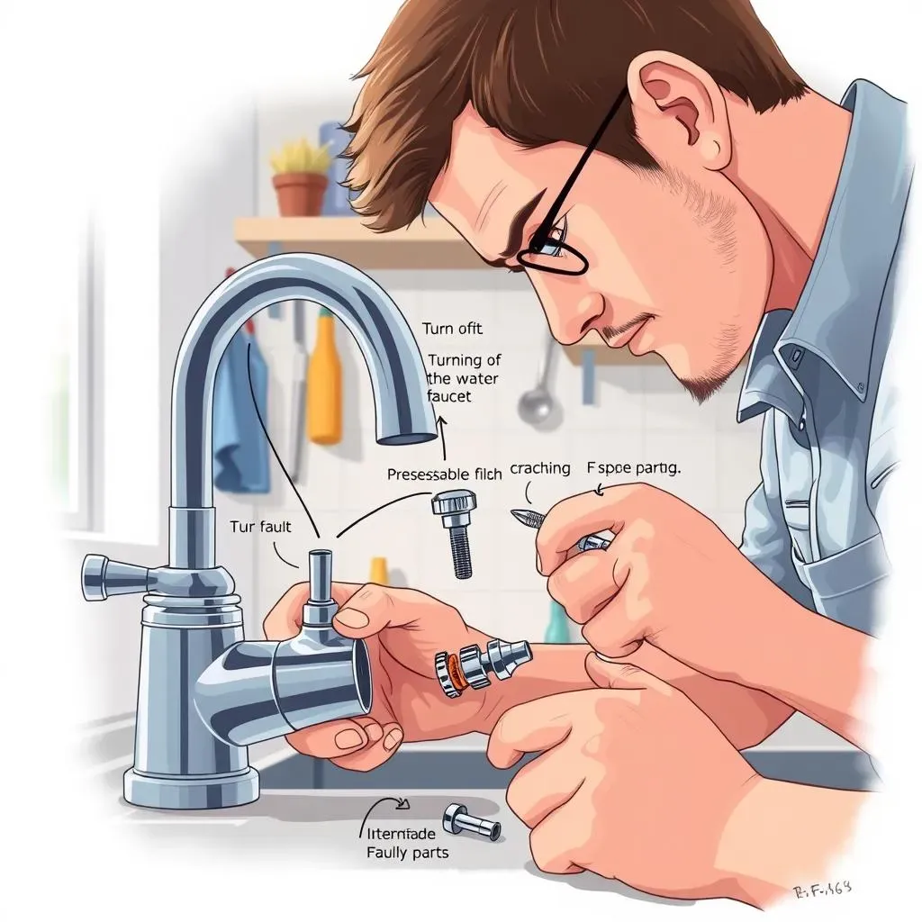 Étapes clés du tutoriel pour réparer un robinet qui goutte