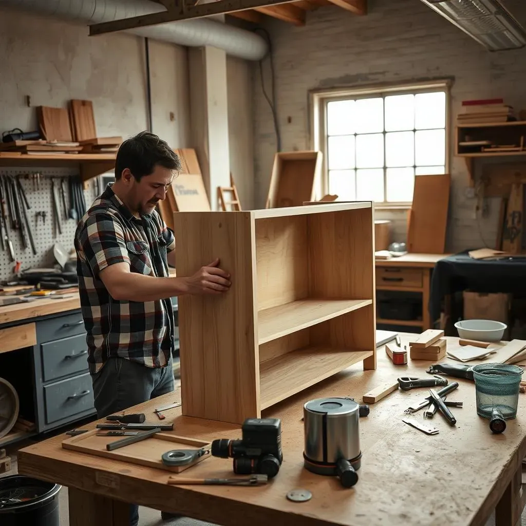 Étapes de construction du meuble TV