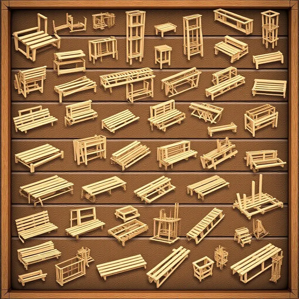 Guide du banc en palettes extérieur 