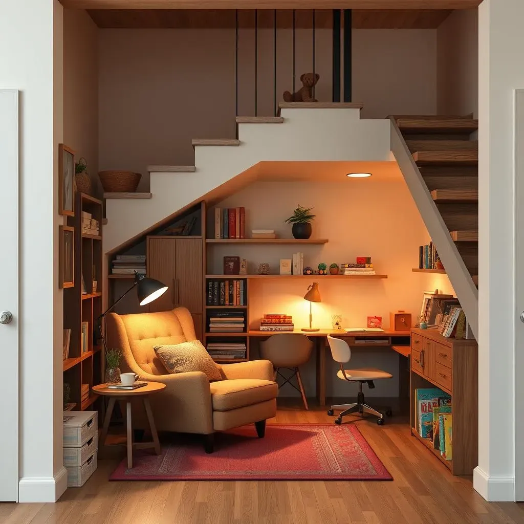 Idées ingénieuses pour optimiser l’espace sous un escalier