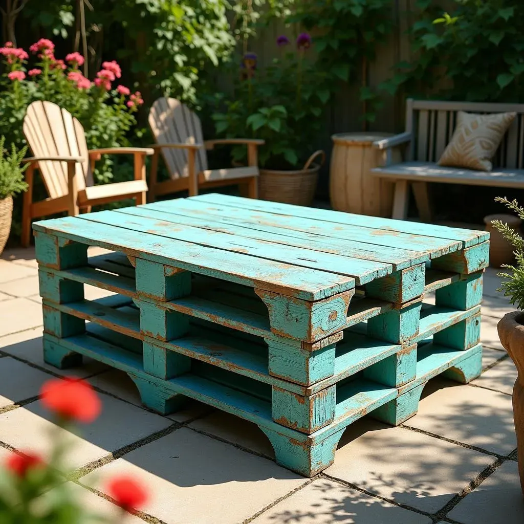 Idées pour créer une table de jardin en palettes : finitions et personnalisation