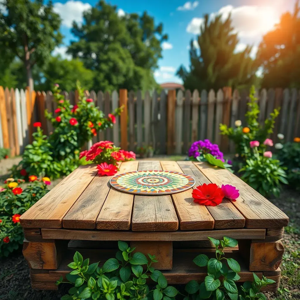 Inspiration : des idées originales pour votre table de jardin en palettes