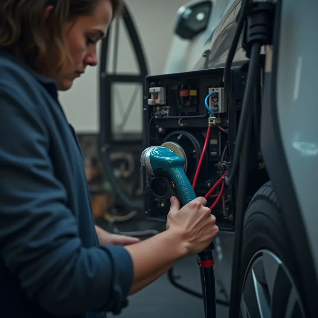 Installation Borne Recharge Voiture Électrique DIY 