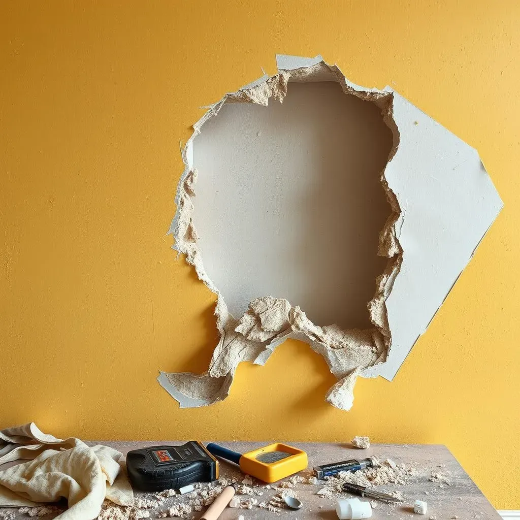 Les étapes clés pour réparer un trou dans un mur de plâtre facilement