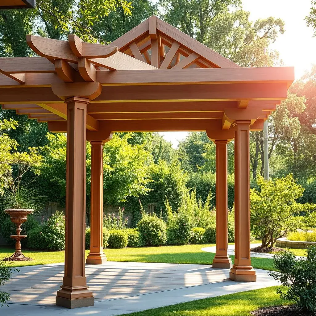 Les finitions pour une pergola en bois durable et esthétique