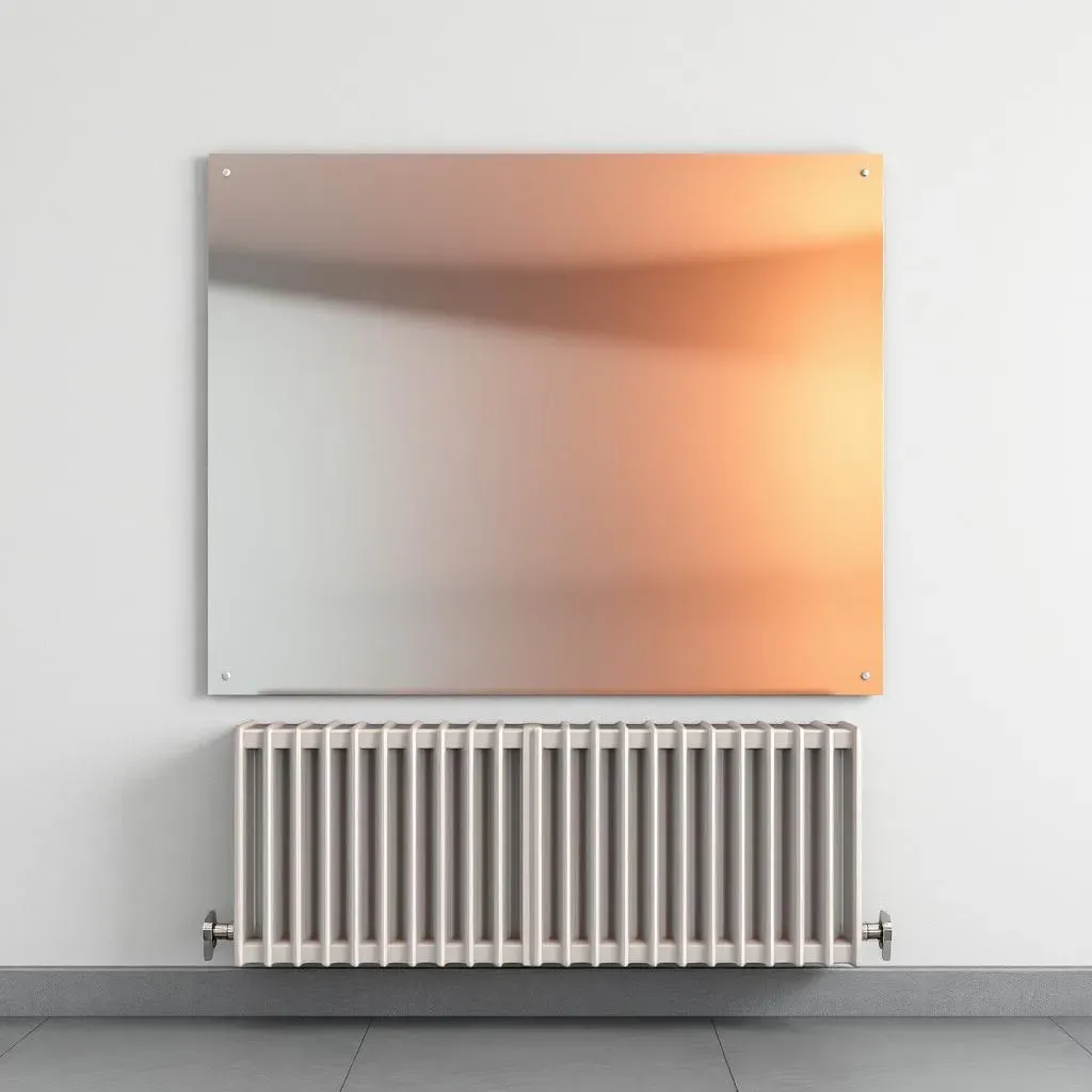Optimiser l'efficacité de votre panneau réfléchissant derrière un radiateur