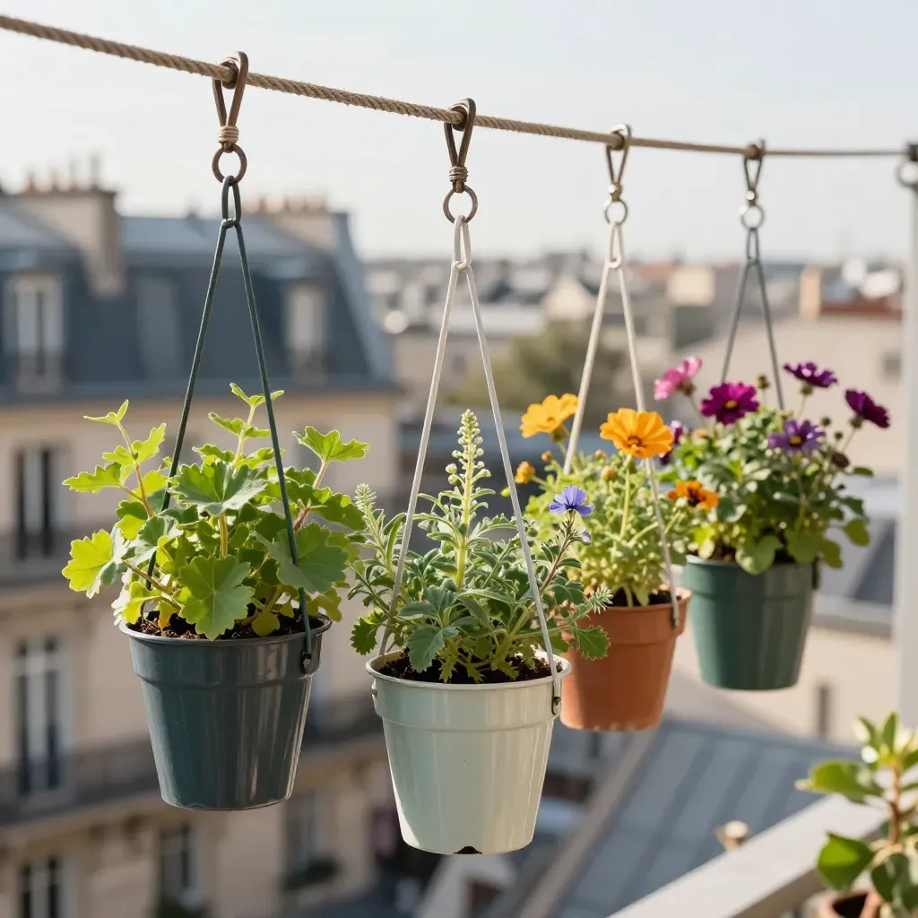 Pot suspendu herbes aromates Paris 