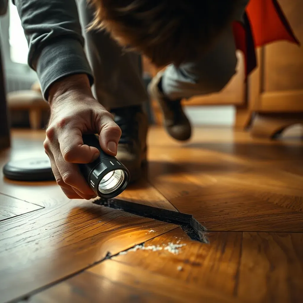 Préparation pour remplacer une lame de parquet abîmée