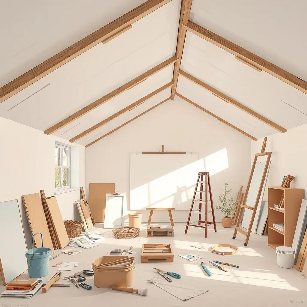 Préparer son chantier : l'étape clé du tutoriel pour peindre un plafond en pente