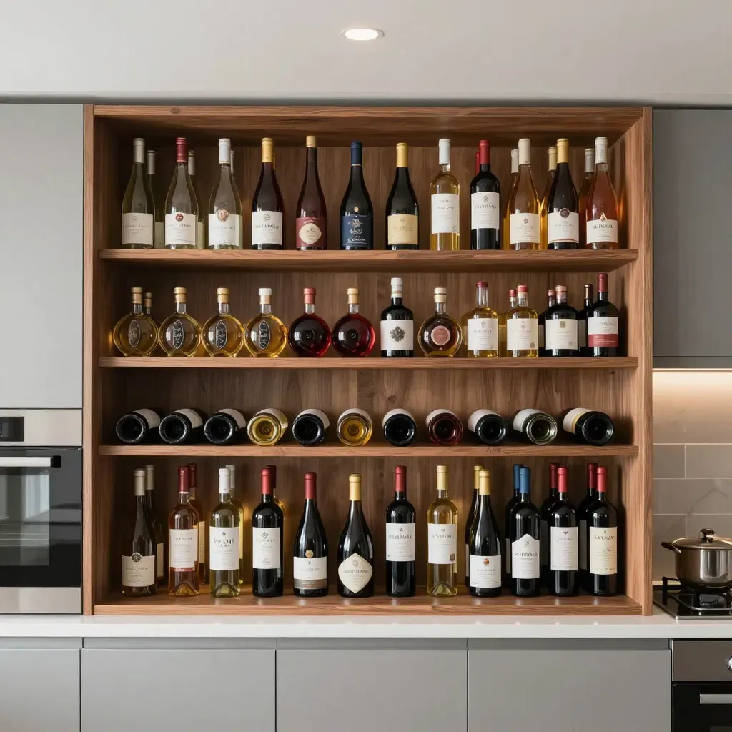  Range-bouteille mural 