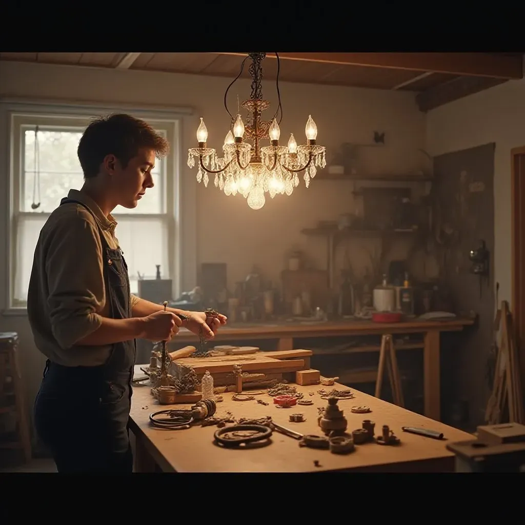 Réparer un lustre cassé à Rennes