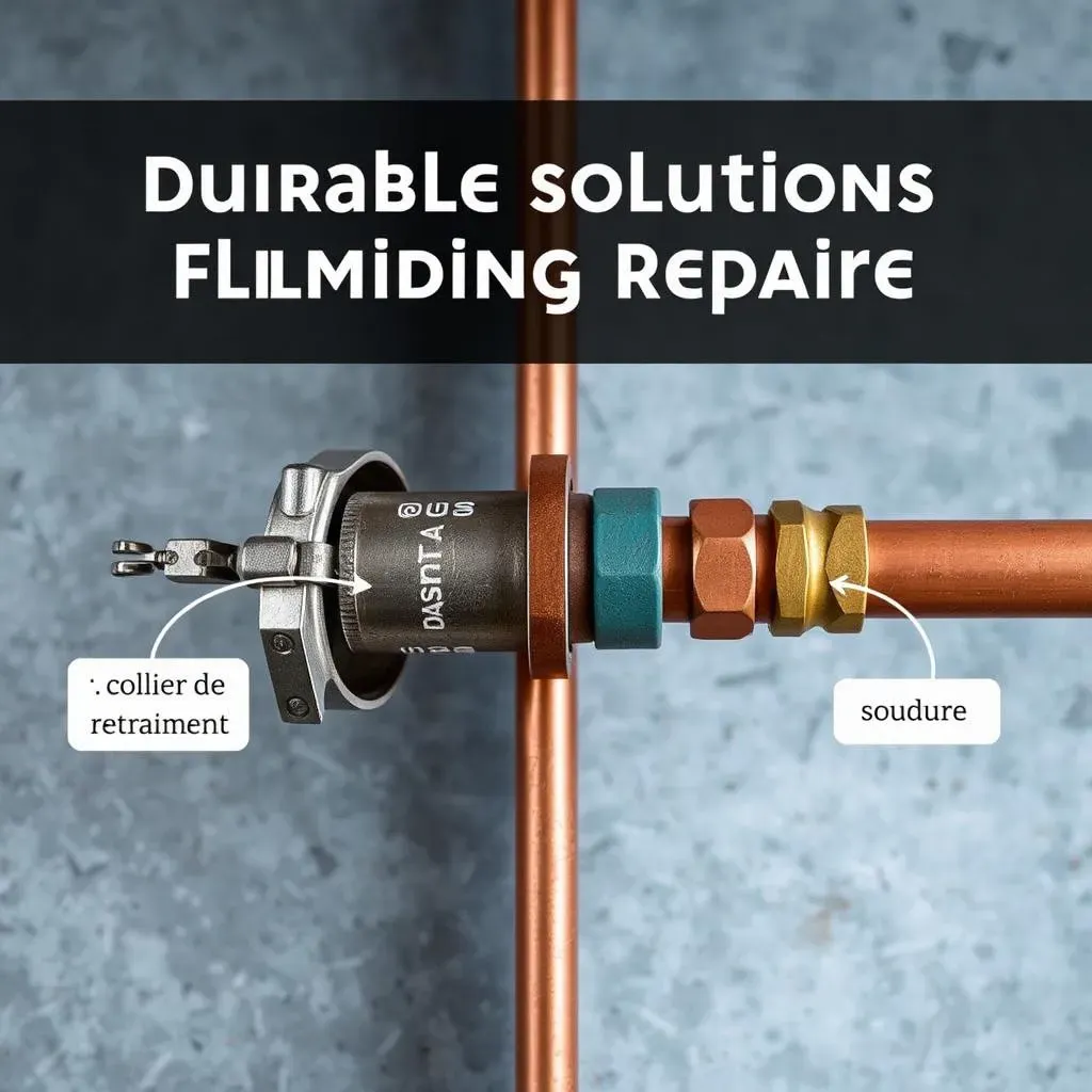 Solutions durables : colliers de réparation et soudure