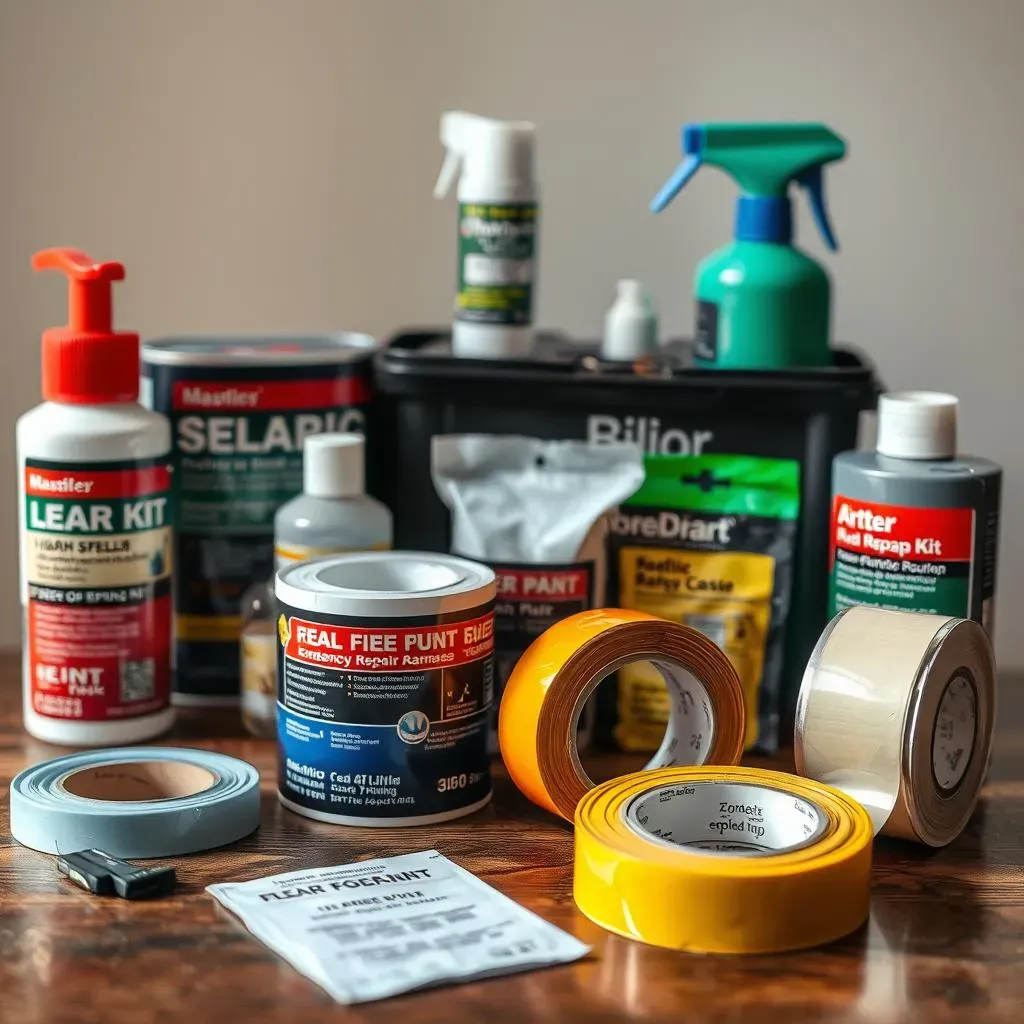 Solutions temporaires pour les fuites d'eau : mastics, rubans et kits