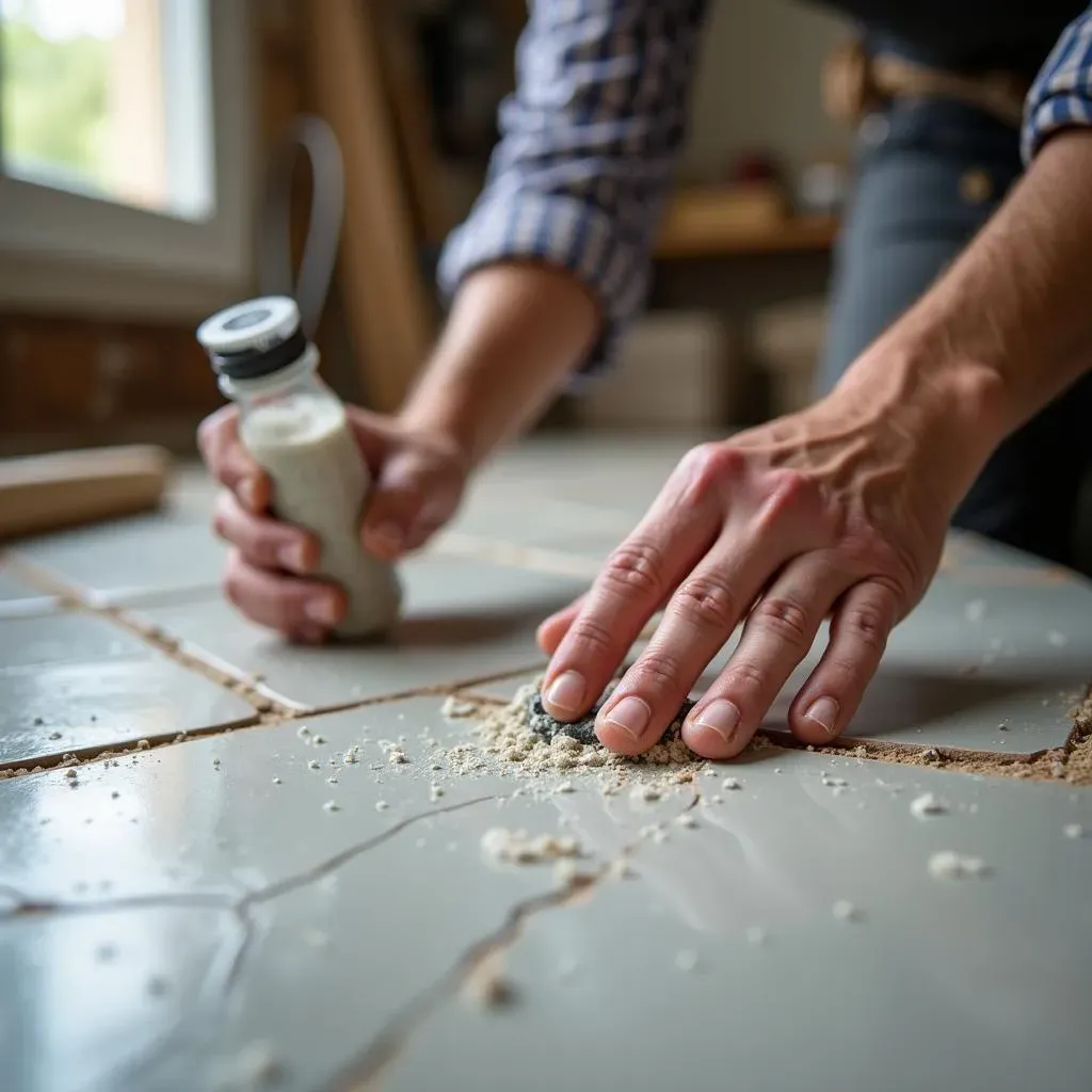 Tutoriel facile pour reboucher un trou dans le carrelage