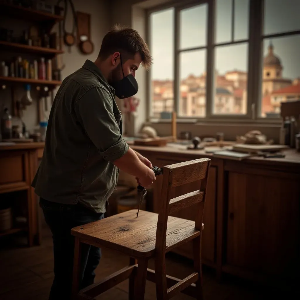 Tutoriel réparer chaise bois cassée Toulouse